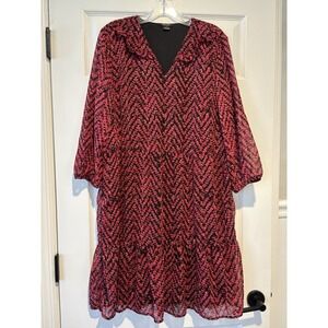 Esmara | Dresses | Sz M 8esmara Womens Linen Dress Vneck Decorative Bow On  Back Geometric Print | Poshmark
